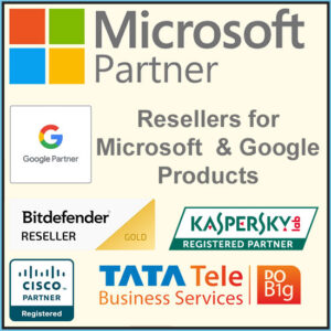 Logos of Microsoft, Google, and Tata partners showcasing ITMO’s trusted technology affiliations.